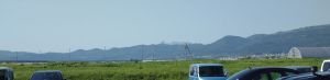 北斗平野から駒ヶ岳が見えるのだ。もちろん北海道新幹線の窓からも。