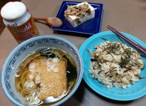 本日２度目のノンアルコール・泡ジョッキ缶をグビリ・・。