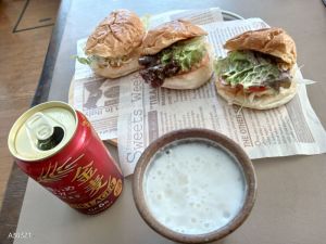 昨夜のタラのフライが残っていた・・。 昨夜のタラのフライが残っていた・・。